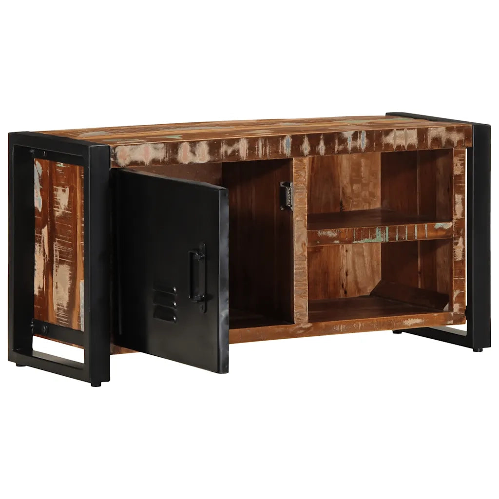 vidaXL Mobile Porta TV 80x30x40 cm in Legno Massello di Recupero