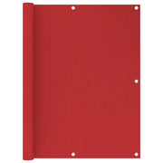 Schermo per balcone schermo per la privacy 120 x 500 cm HDPE rosso 02_0010346