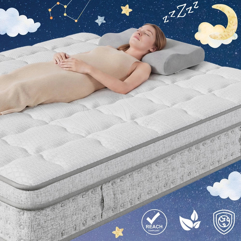 Letto Imbottito con LED e USB ¨C MINIMAL ¨C Matrimoniale 140x200, Rete a Doghe, con Materasso