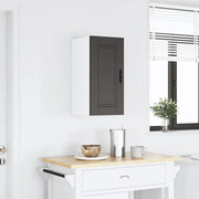 Pensile da Cucina-Mobile Cucina da Parete Porto Nero in Legno Multistrato 912735