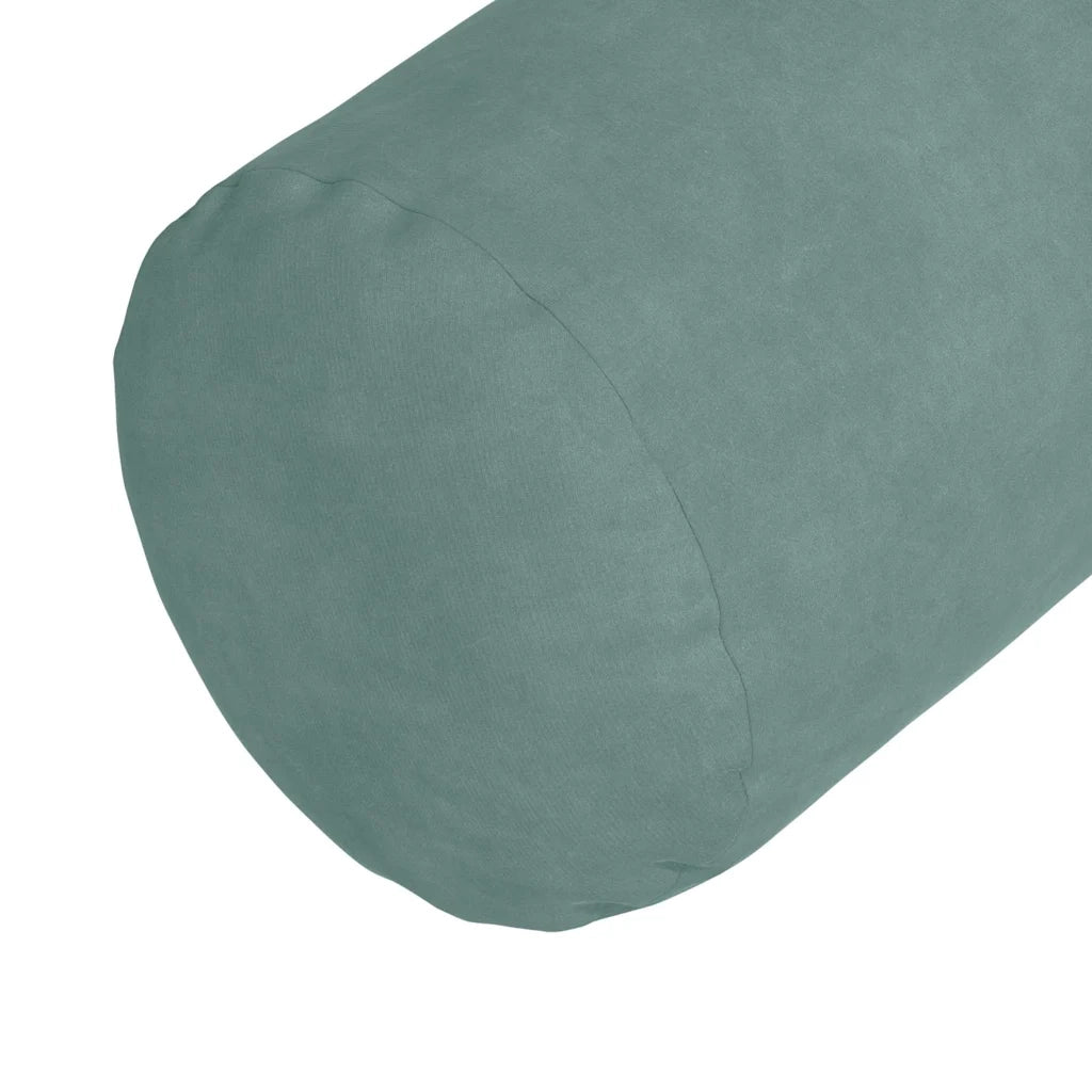 Cuscini a rullo 2 pz | Cuscini per sedie Verde Mare ? 15 x 40 cm Tessuto in Cords