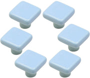 Decorazioni ceramica per mobili - 6 pezzi - adatte per camere dei bambini - blu
