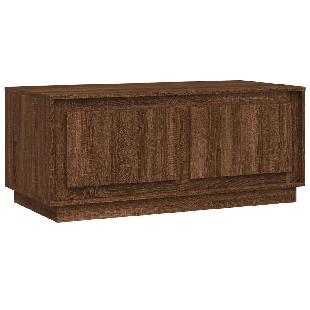 Tavolino salotto | Tavolino da caff¨¨ | Tavolino da Soggiorno Rovere Marrone 102x50x44 cm Legno Multistrato