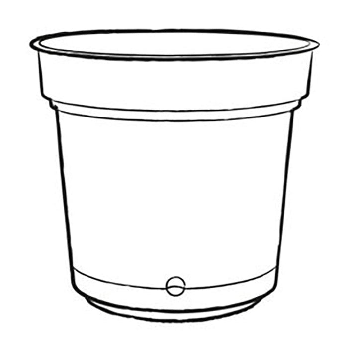 Vaso Ø58x48 cm in Polipropilene con Riserva d'Acqua e Sottovaso Tulli Hydral Elements 58 Bruno