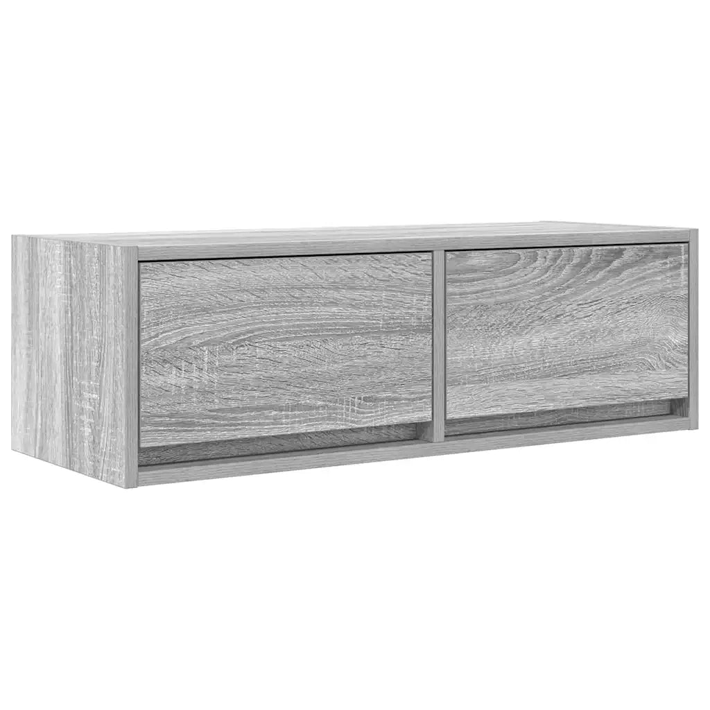 Mobili TV 2pz Grigio Sonoma 80x31x25,5 cm Legno Multistrato