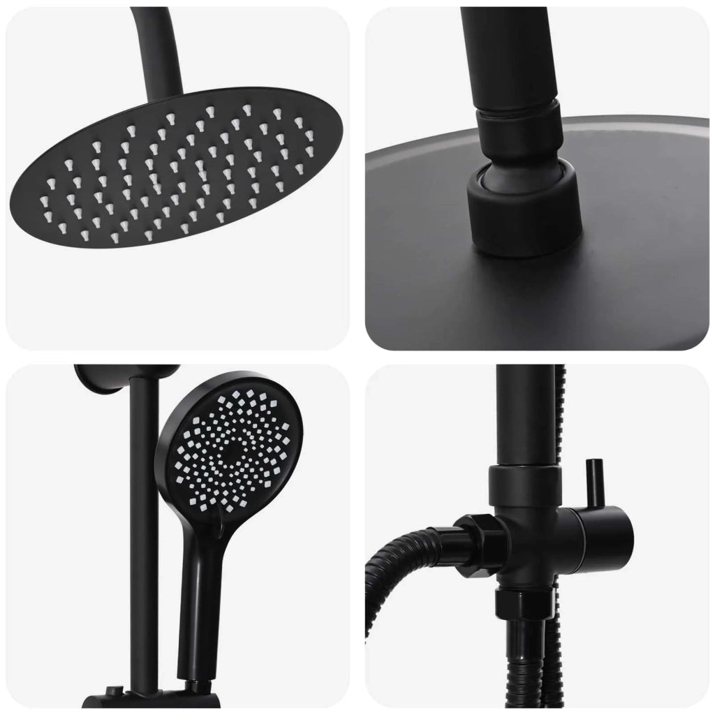 Sistema Doccia Nero 47 x 20 x 95 cm Acciaio inossidabile