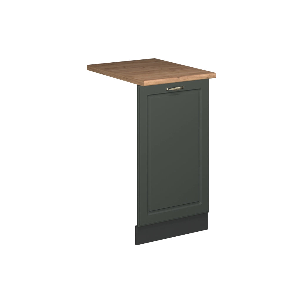Pannello frontale della lavastoviglie Fame-Line Verde-oro rustico/Antracite 45 cm, PL Rovere Vicco