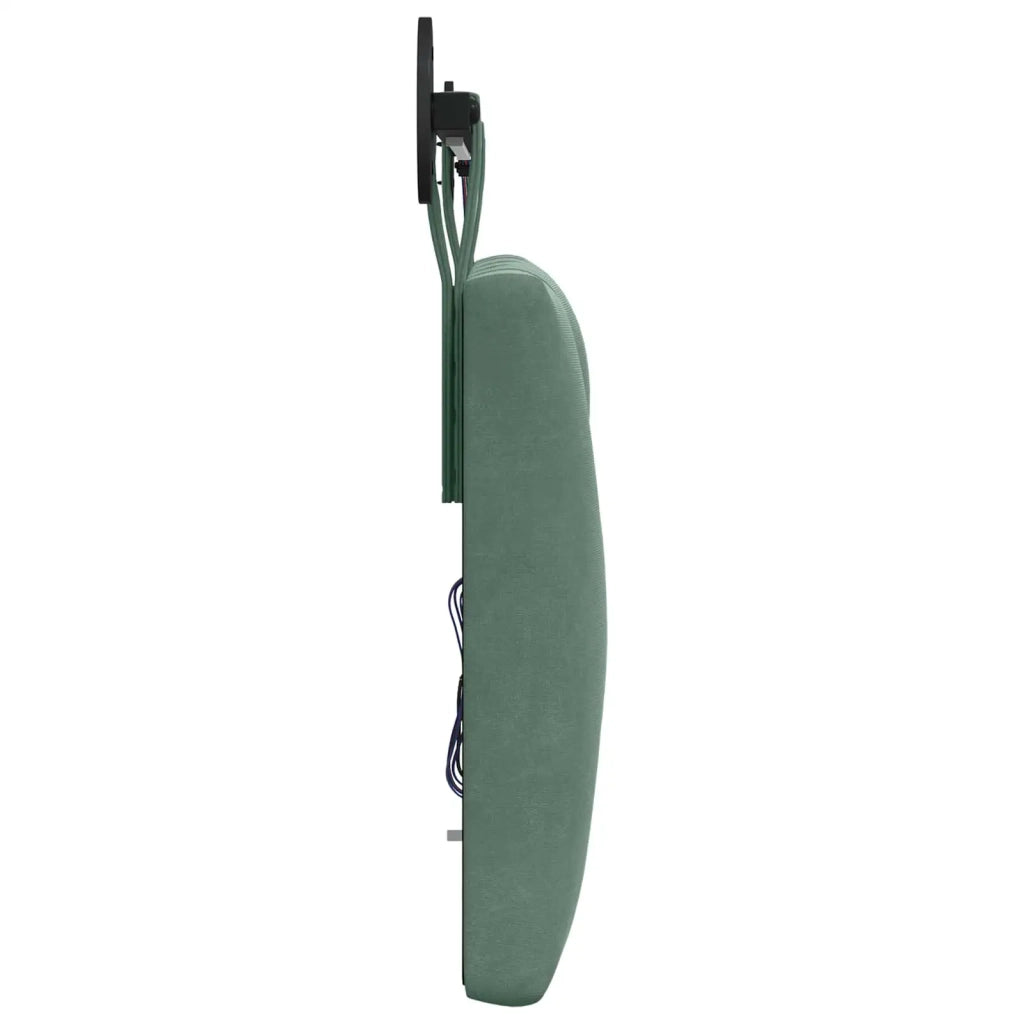 Testiera sospesa Con luce LED Verde Mare Velluto