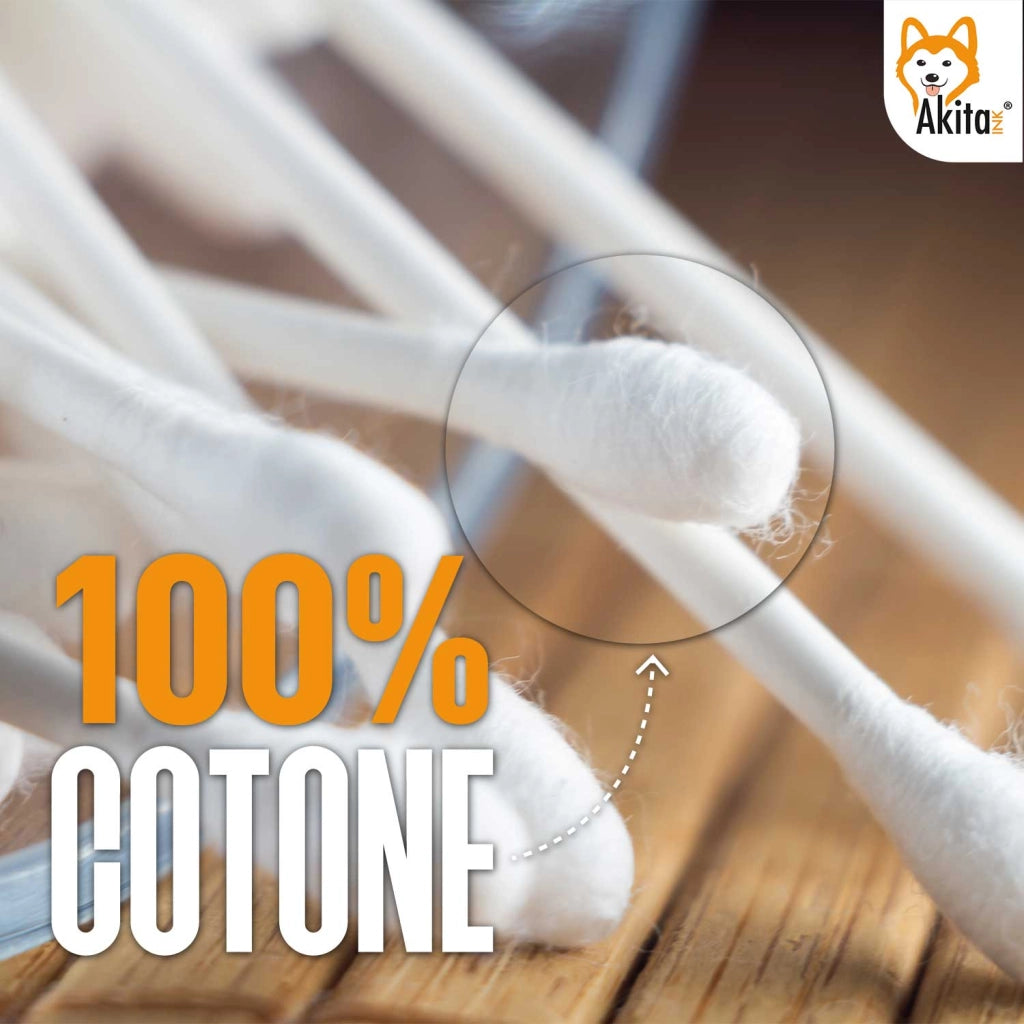 Akitaink Cotton fioc Bastoncini Cotonati Bio 6x300 PZ 3