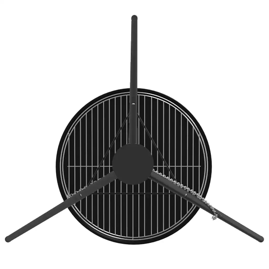 Treppiede da Campeggio 3 pz Nero Acciaio CFW2870069