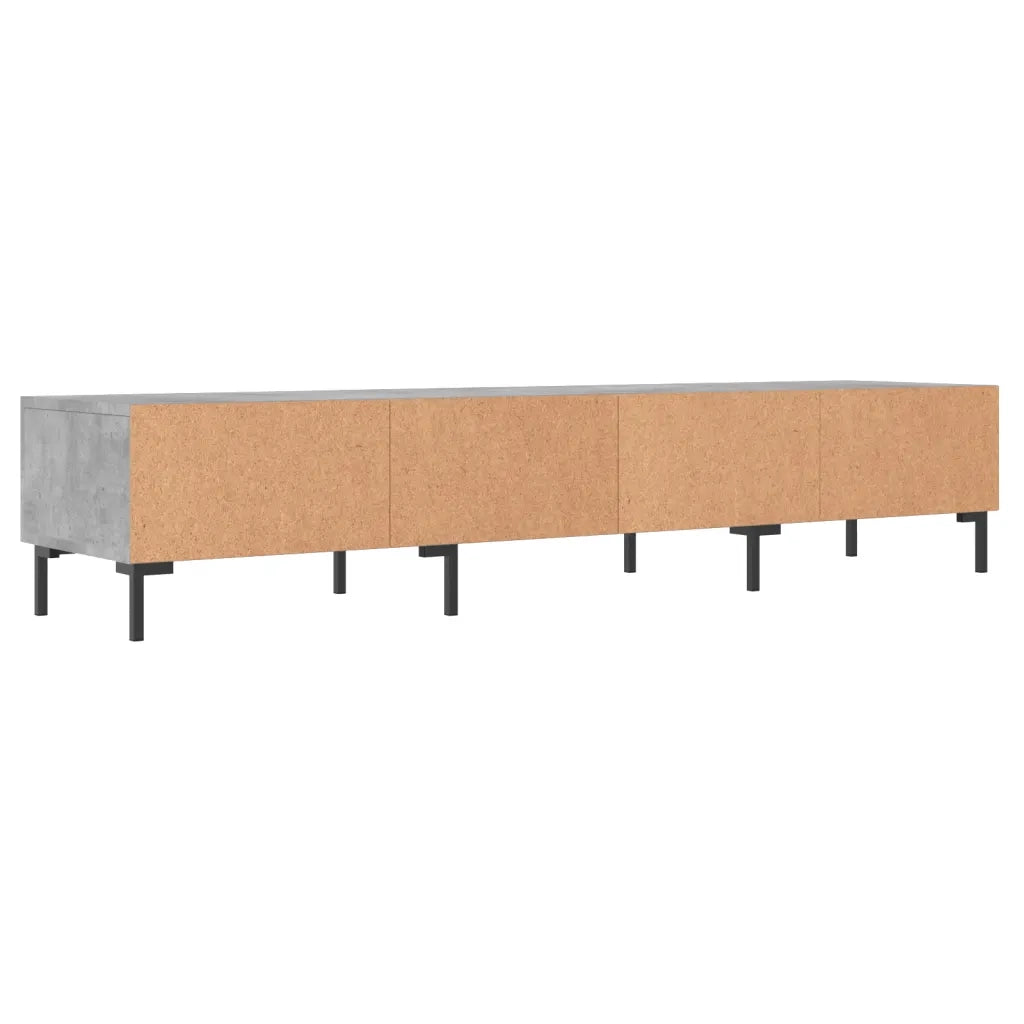 Mobile Porta TV Grigio Cemento 150x36x30 cm Legno Multistrato 829160