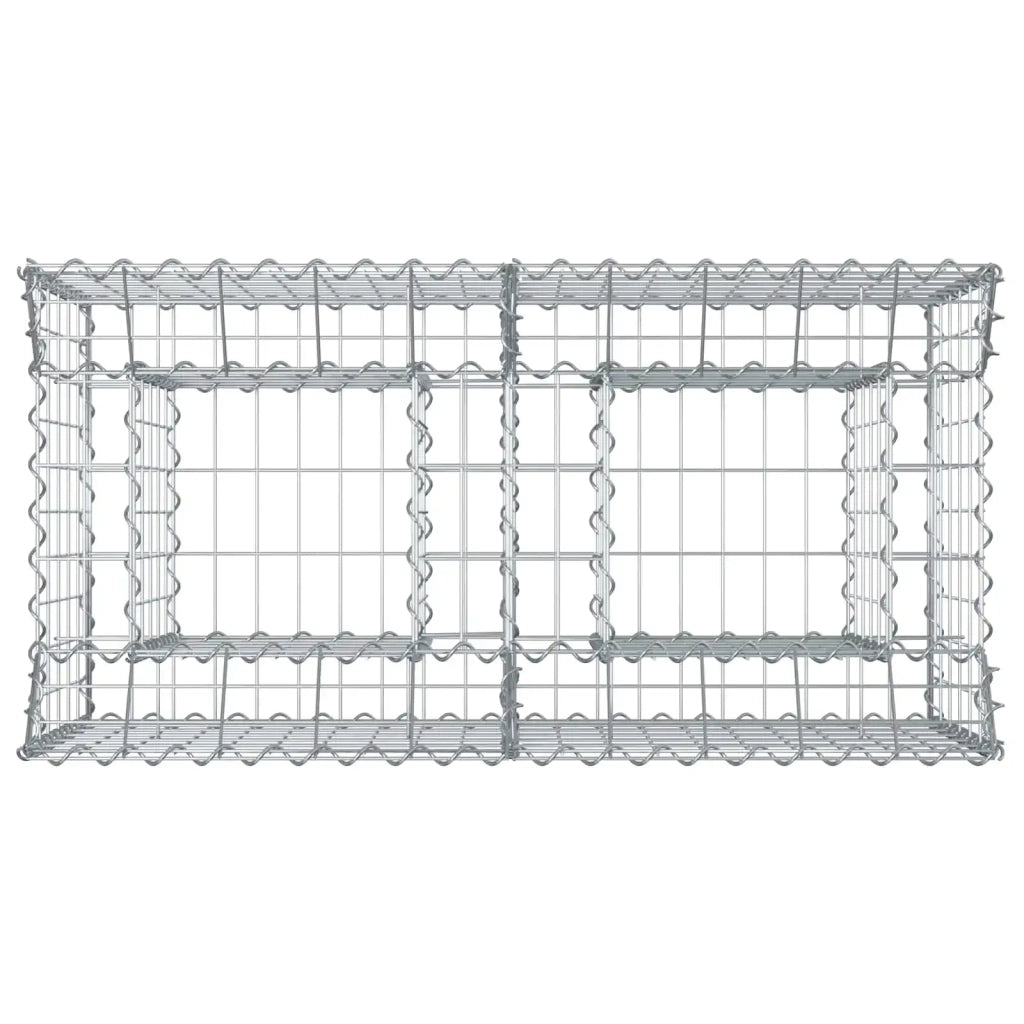 Letto rialzato in gabbione Argento 42033291