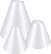 Diffusore 360 gradi di dispersione della luce con cono PVC riflettente - 3 pezzi.