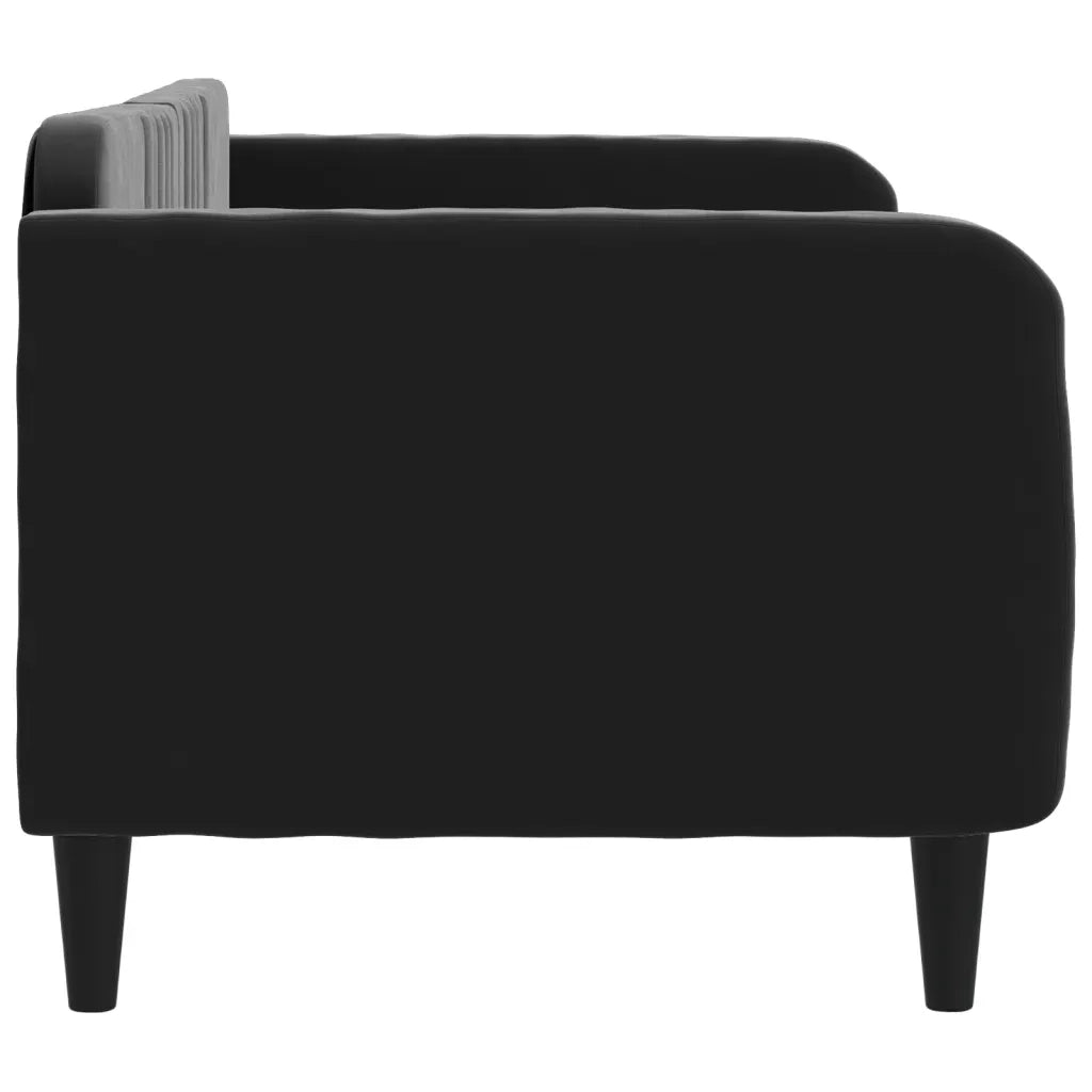 Letto da Giorno Nero 80x200 cm in Velluto 354083