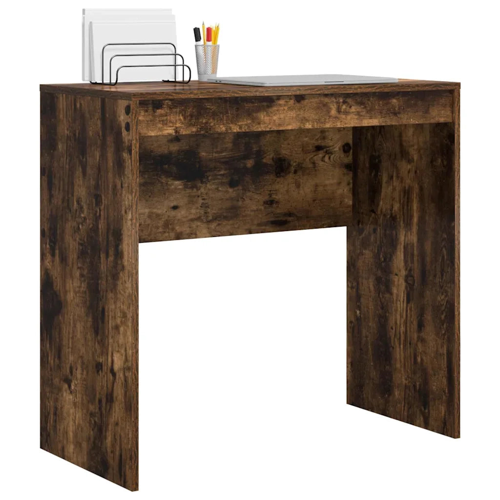 Scrivania | Tavolo da Ufficio Rovere fum¨¦ 80 x 40 x 76 cm