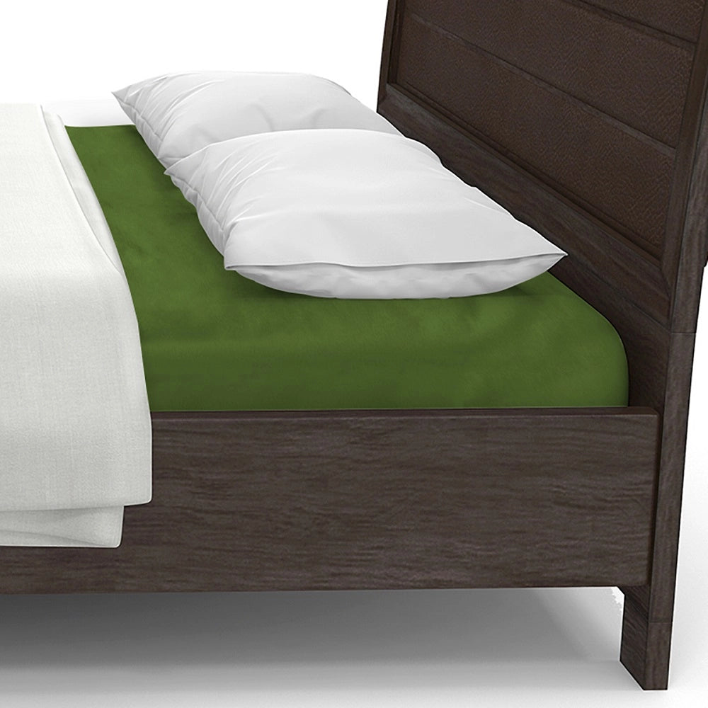 Lenzuolo letto sotto con angoli 100% puro cotone Made in Italy tinta unita Prateria - 1 Piazza