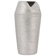 Vaso da Tavolo Decorativo Argento gres porcellanato 33 cm Glam stile moderno