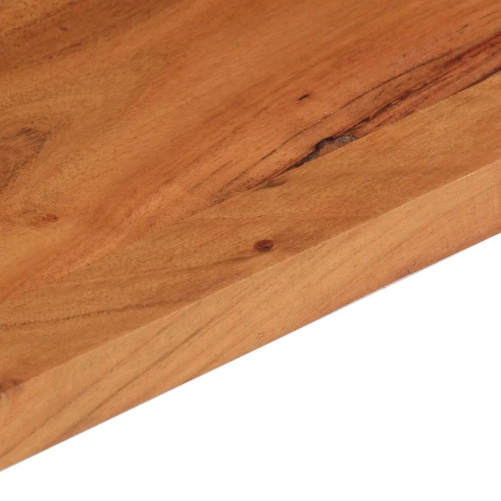 Piano Tavolo 110x80x3,8 cm Rettangolare Legno Massello Acacia 371006