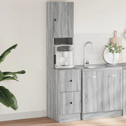 vidaXL Mobile da Cucina Grigio Sonoma 35x50x180cm in Legno Multistrato