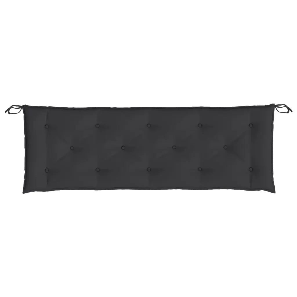 Cuscino per Panca Nero 150x50x7 cm in Tessuto Oxford 361609