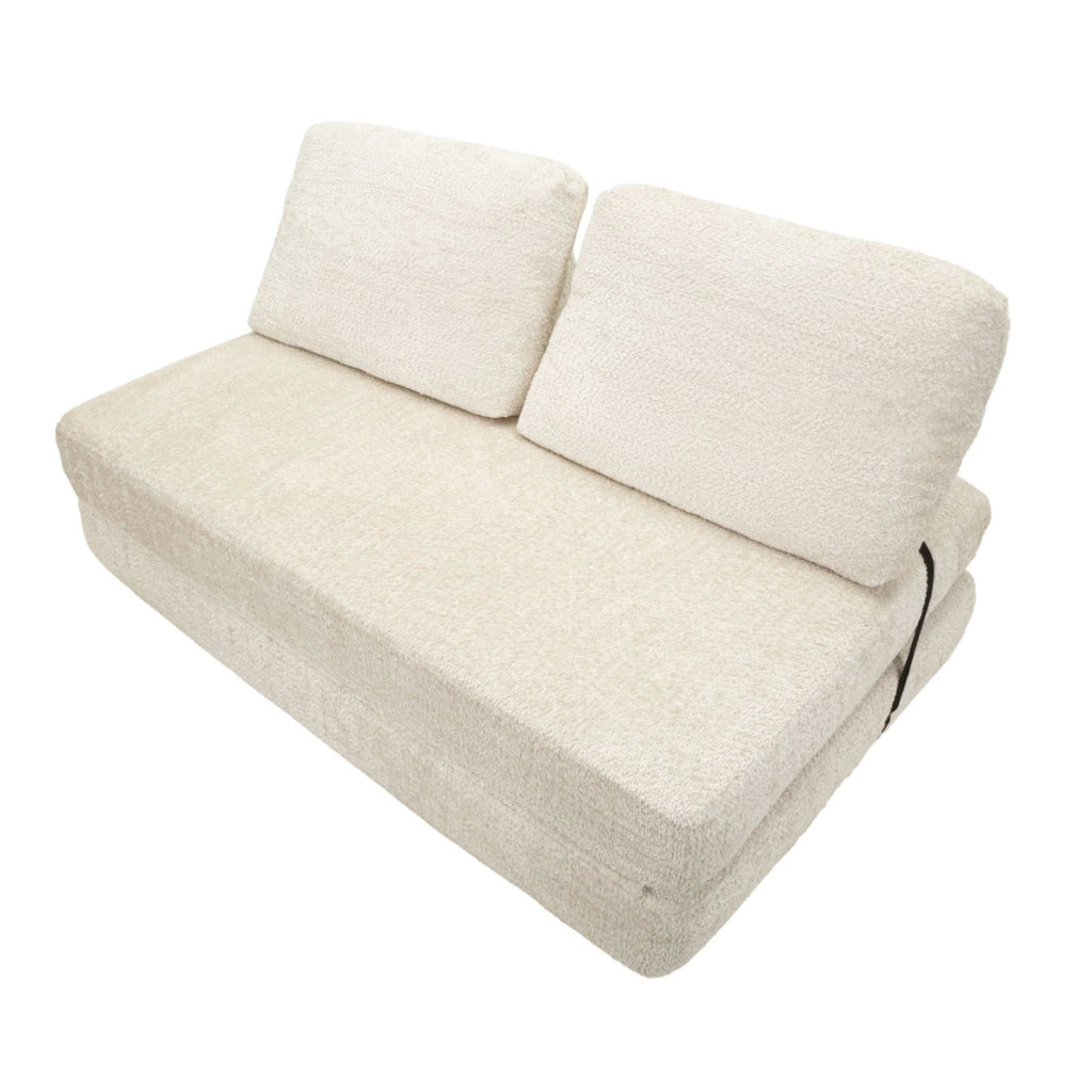 Divano Letto VKH1112, Bianco, Spugna, 150x100x80 cm