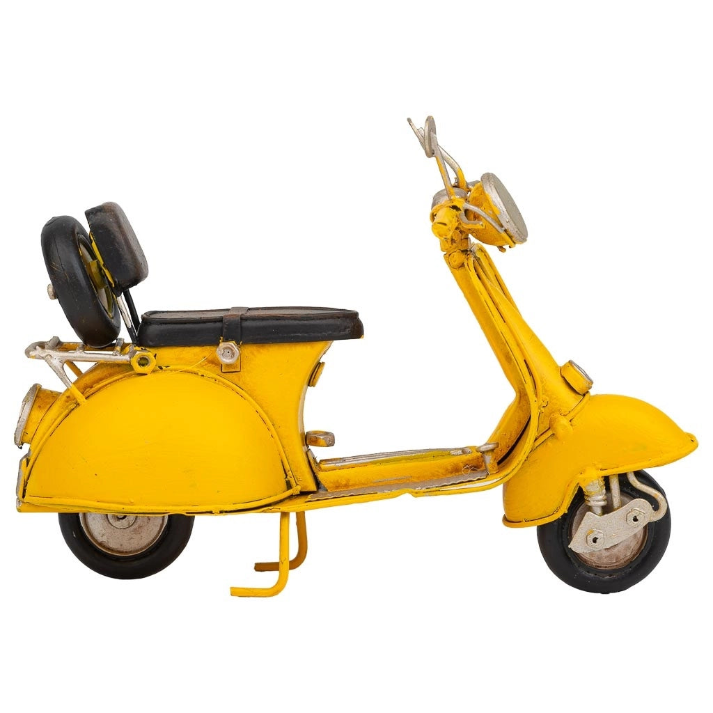 Moto in metallo giallo 17x7x11h