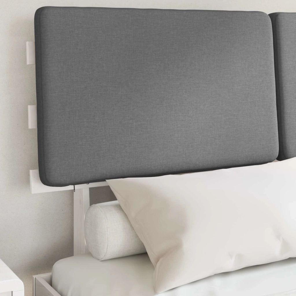 Letto con Testiera Rivestita Grigio chiaro 160 x 200 cm 877338