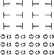 Set di viti M8 x 20 A2-70 - Acciaio inossidabile - Viti a testa femmina M8 - Corrosione resistente - Per moduli PV - Robusto e affidabile - Viti