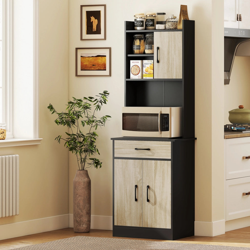 Armadio per cucina ¨C zephmum ¨C legno naturale 60x40x180cm
