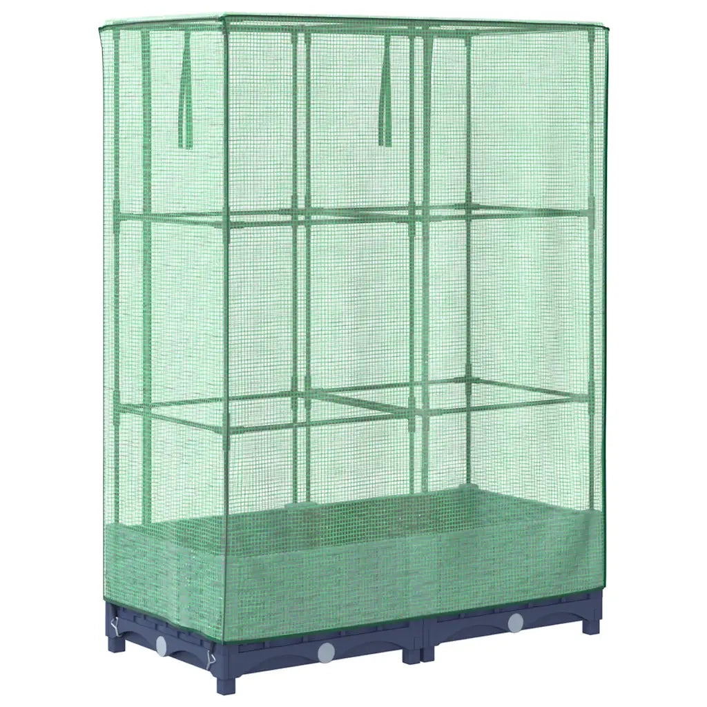vidaXL Letto Rialzato con Copertura Serra Effetto Rattan 80x40x123 cm