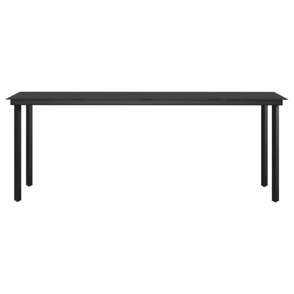 Set da Pranzo da Giardino 7 pz con Cuscini Grigio e Nero cod mxl 43801