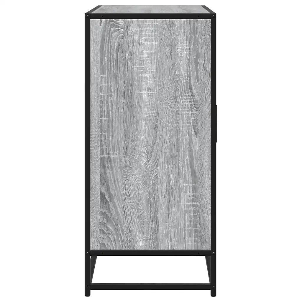 Credenza Grigio Sonoma 92x35x76 cm in Legno Multistrato