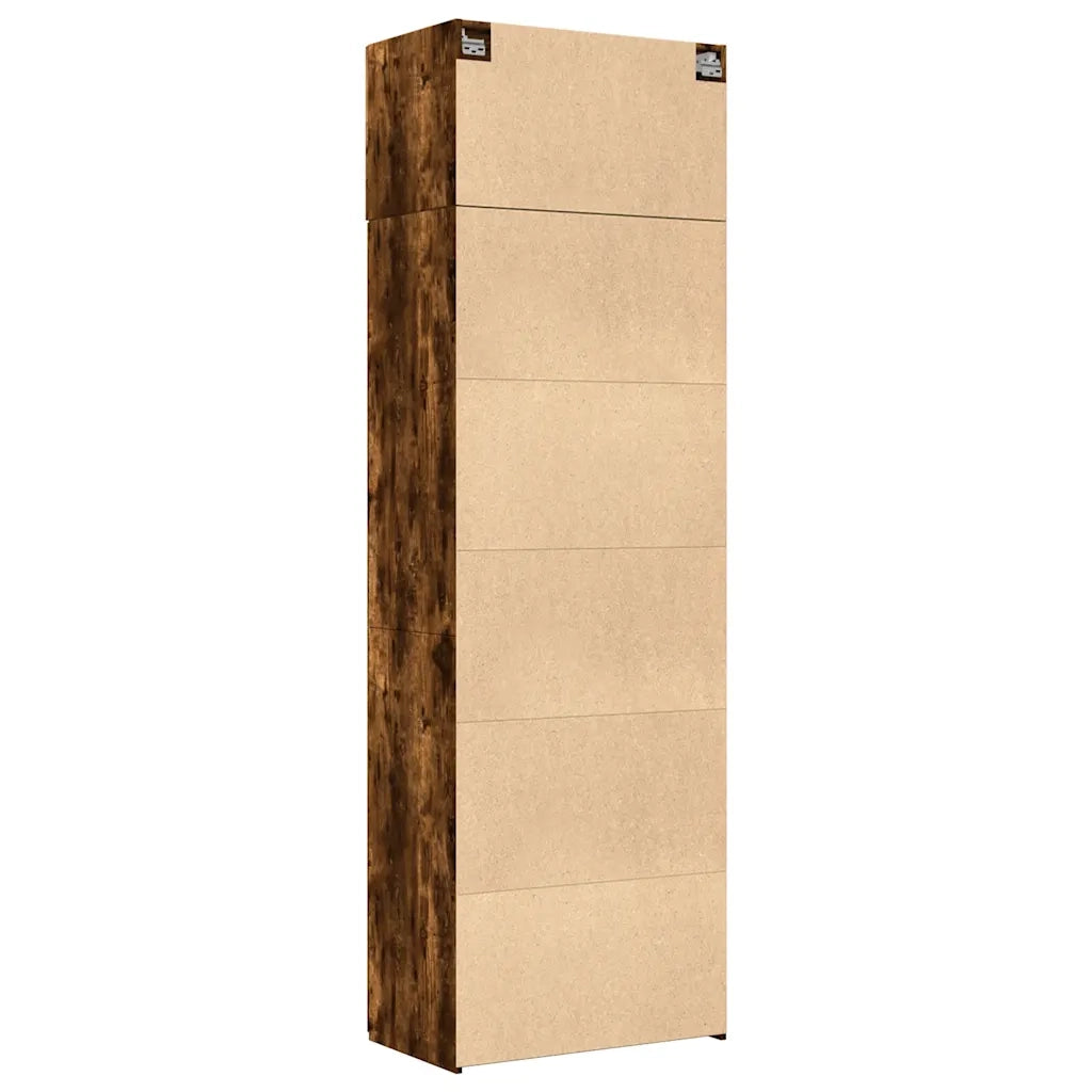 Armadietto Rovere Fumo 70x42,5x225 cm in Legno Multistrato CFW9964295