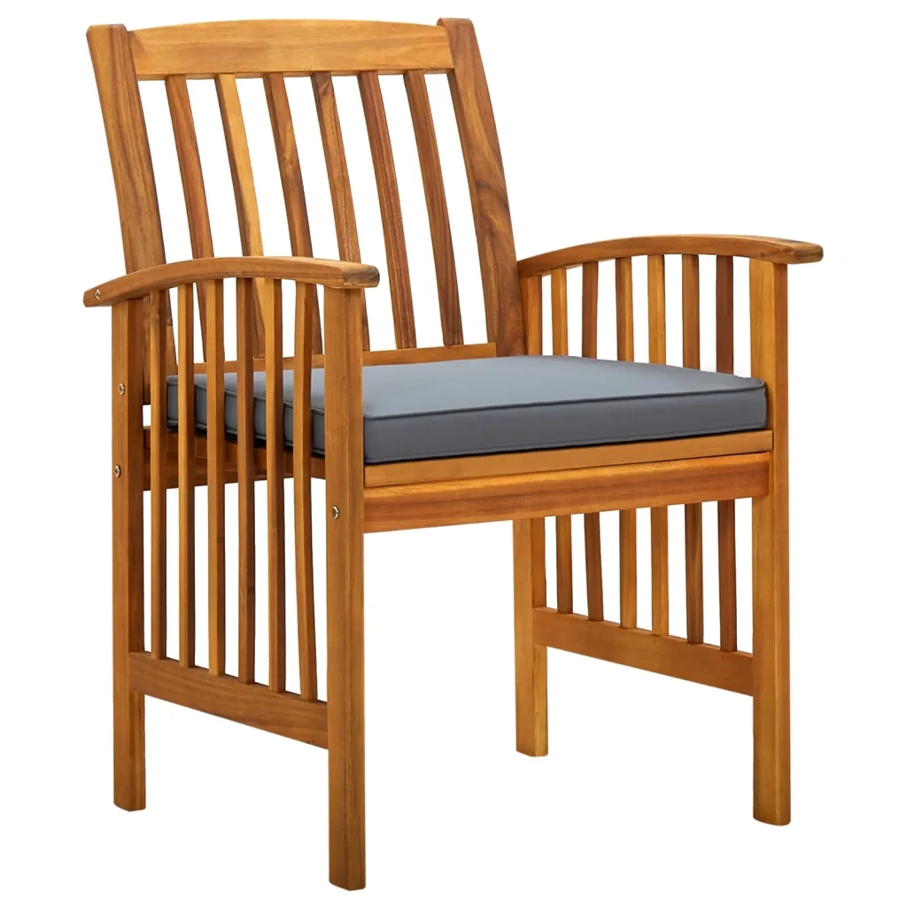 Set da Pranzo da Giardino 7 pz con Cuscini Massello di Acacia 3058092