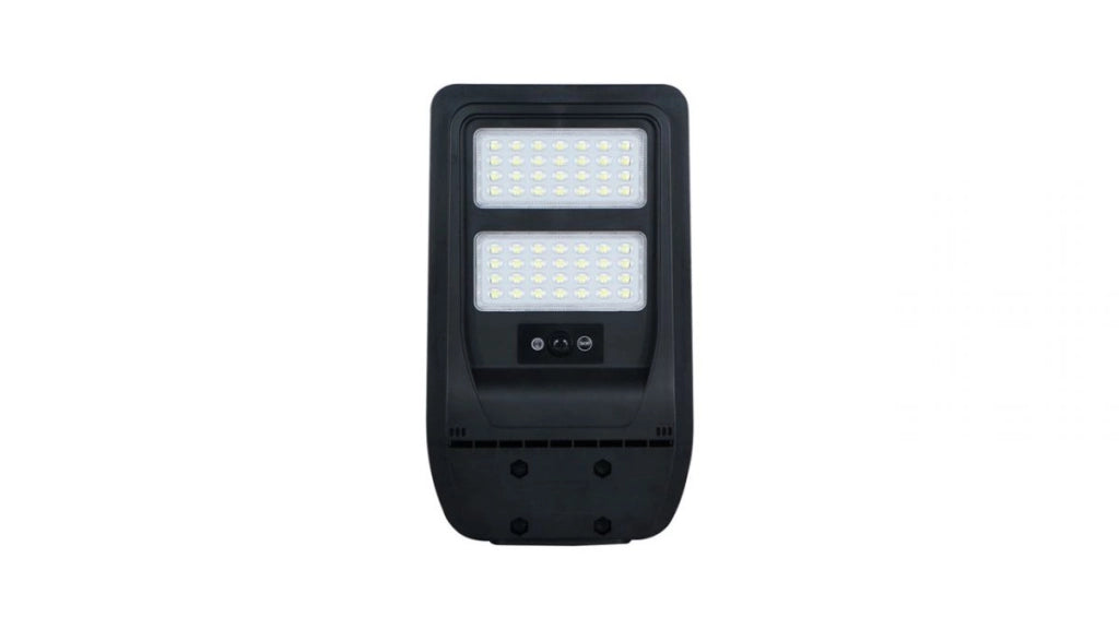 Lampione solare LED 100W con sensore crepuscolare e telecomando – Luce Naturale 4000K IP65