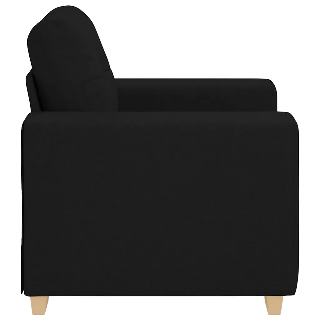 Divano Sedia-Poltrona-Sofa Relax Nero 60 cm in Tessuto