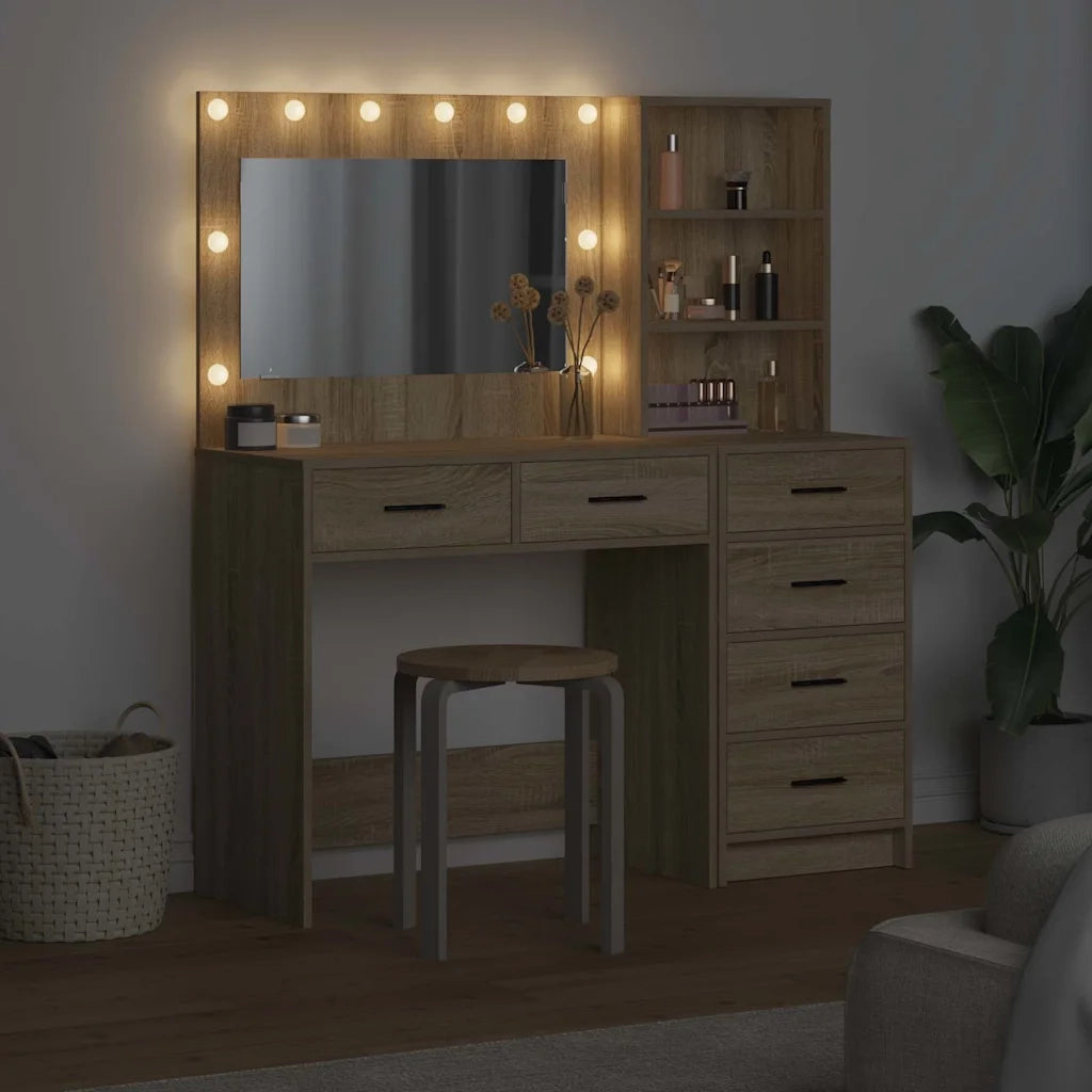 Tavolo da Trucco Marrone 78.5 x 41 x 135 cm Legno multistrato 3334193