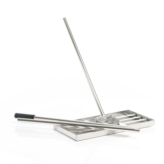 Rastrello livellante in acciaio inox con manico incl. Taglia S Livellatore prato Livellamento