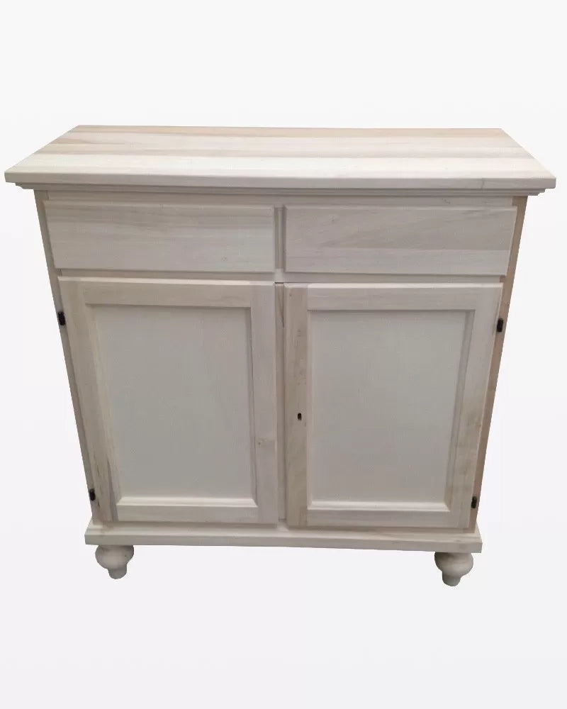 Madia credenza 2 porte legno massello tinta noce 90x40x94 (954) - Mobili 2G