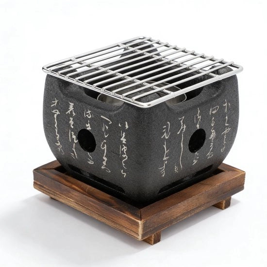 Griglia da Barbecue Portatile - Lega di Alluminio - Multifunzionale - Piatto di Griglia - Compatta - Design Innovativo - 16,5x14,5cm - Griglia