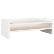Supporto per Monitor Bianco 50x24x16 cm Legno Massello di Pino CFW8109348