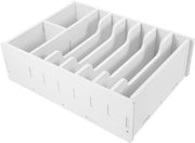 Cassa per Banconote Premium | Organizzatore Finanziario | Contenitore per Ufficio per Soldi | Bianco WPC | Accessori per Ufficio