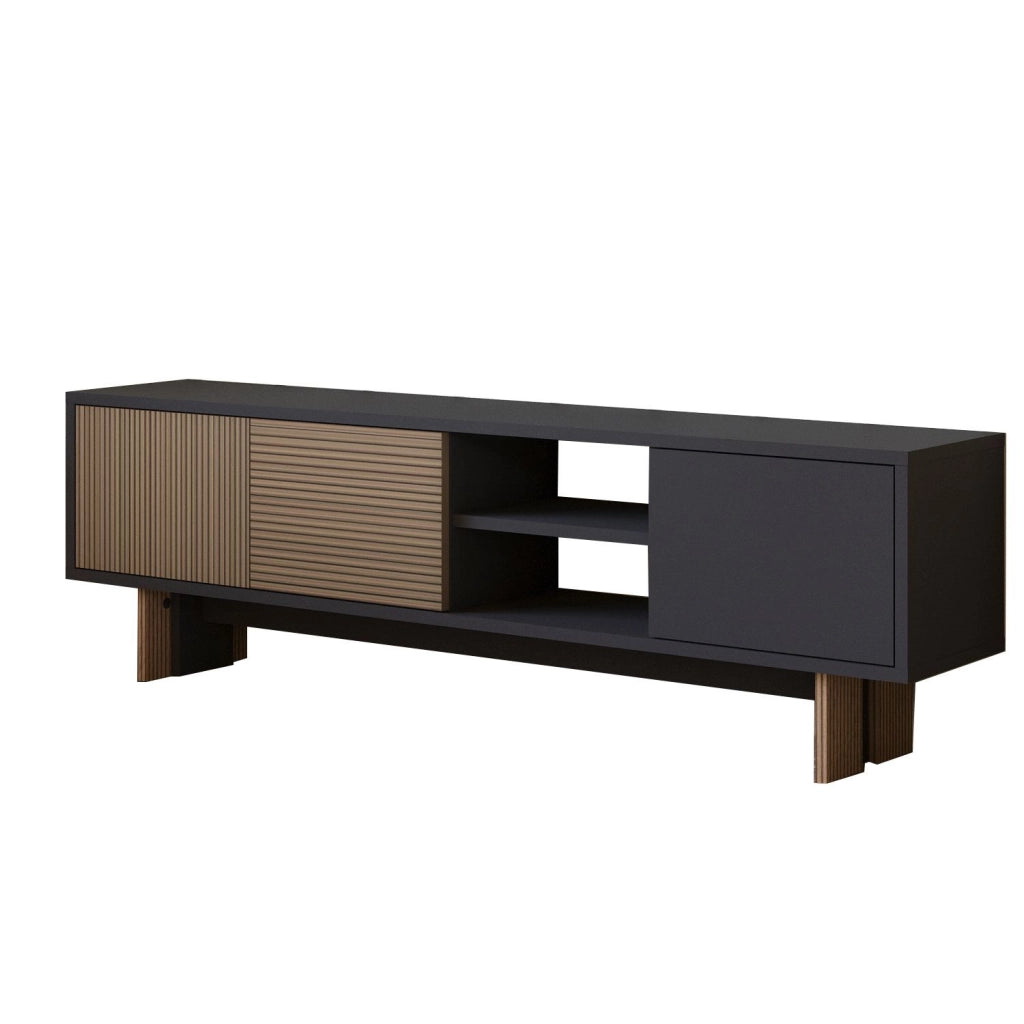 Porta TV in legno "Ravello" - 150 x 30 x 45 cm - Marrone