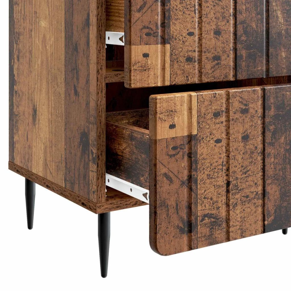 Armadio da Notte con cassetto Legno antico 43 x 34,5 x 49,5 cm 894311
