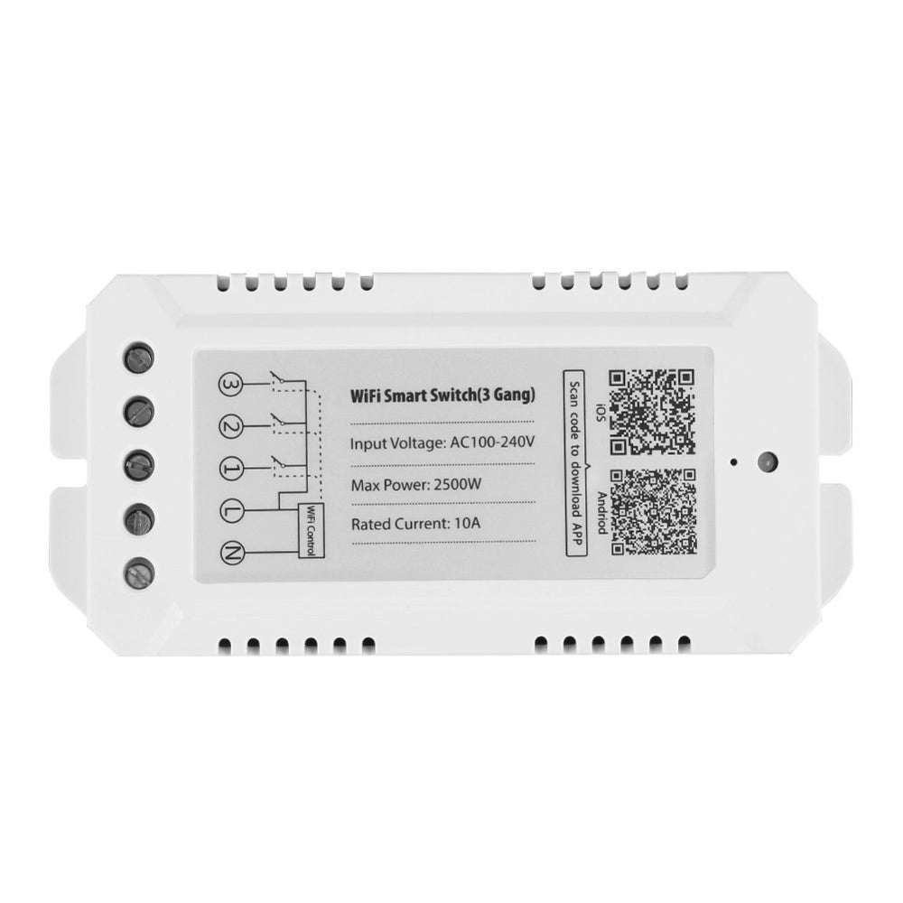 Trade Shop - Dispositivo Ricevitore Wifi Android On Off Smartphone Smart Home 3 Canali -