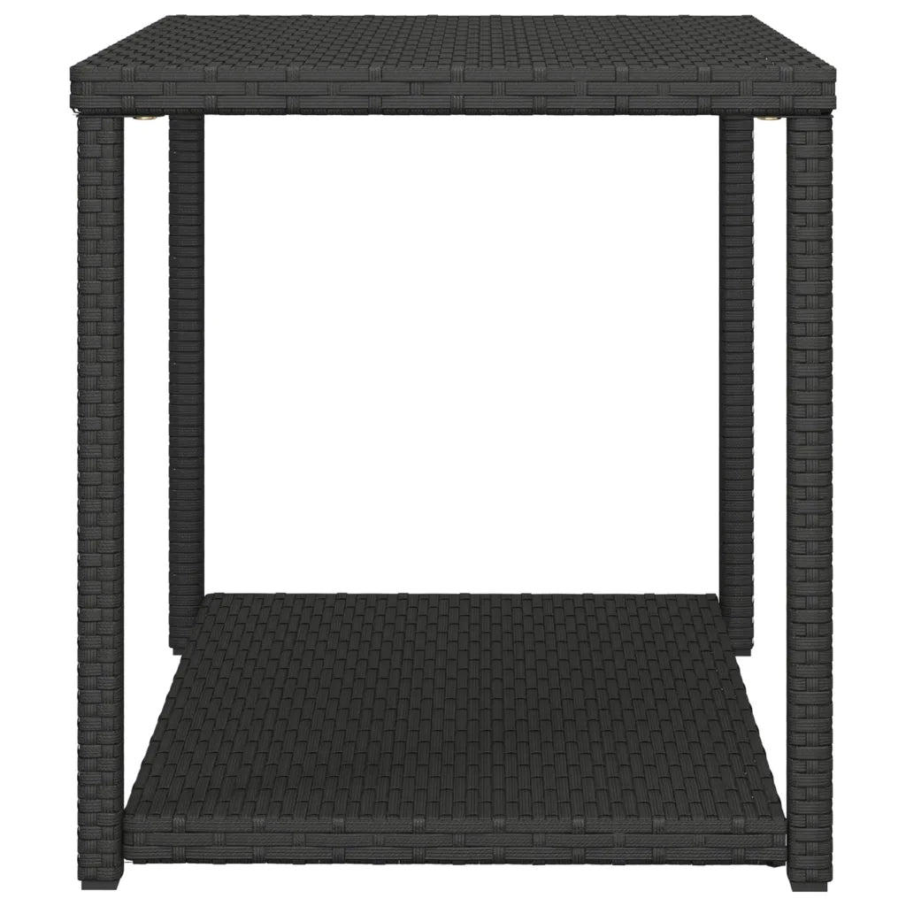 Tavolino Nero 55x45x49 cm in Polyrattan 319404