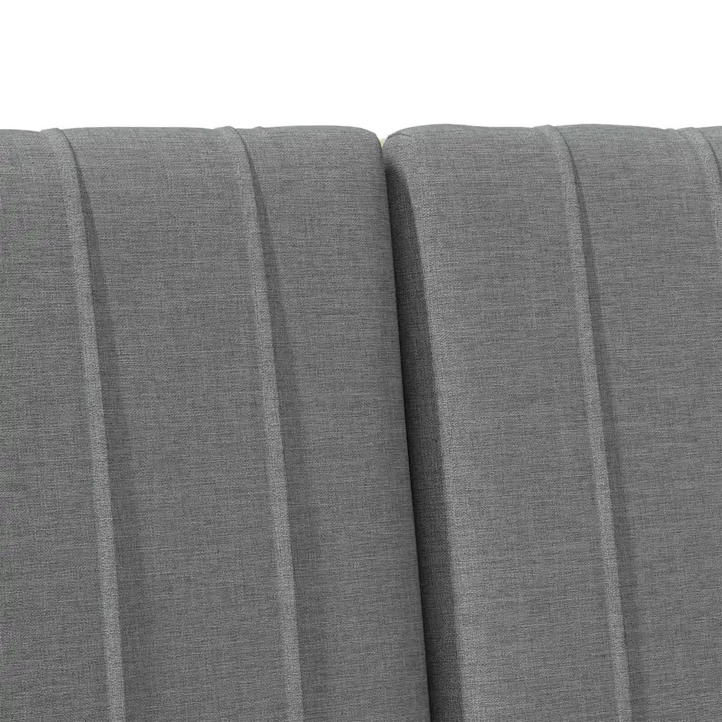 Testiera imbottita Grigio scuro 160 cm Pino massello 879385
