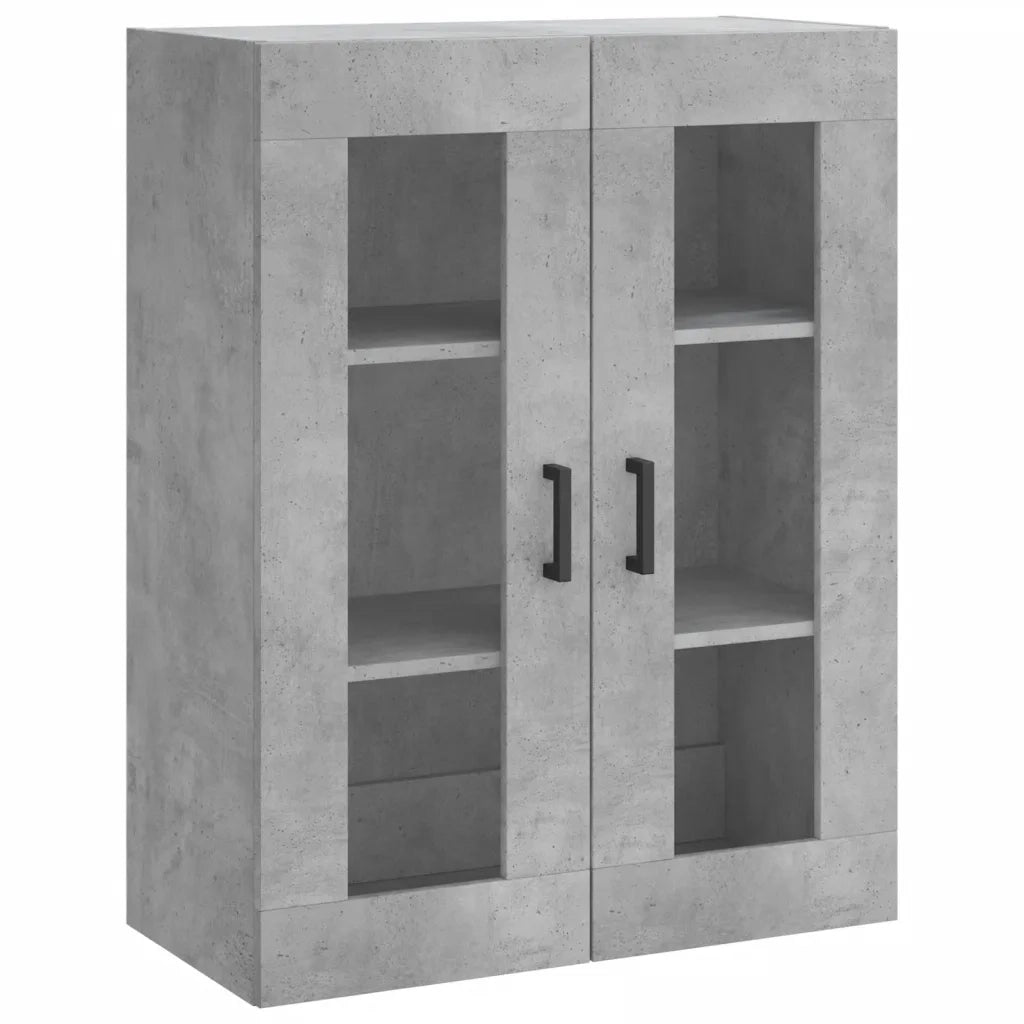 Credenza Grigio Cemento 69,5x34x180 cm in Legno Multistrato 3198277
