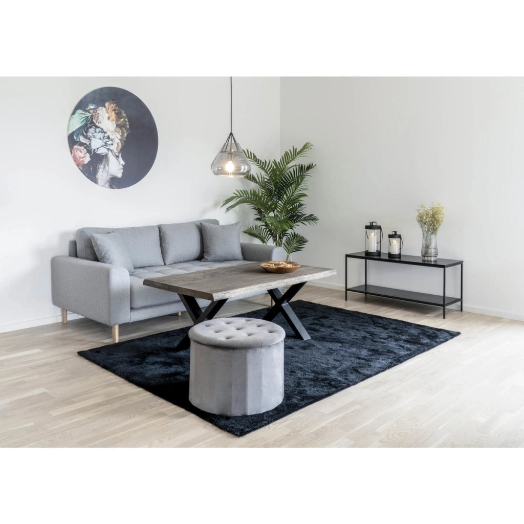 Tavolo Consolle Vita, Nero, Metallo, 36x100x45 cm