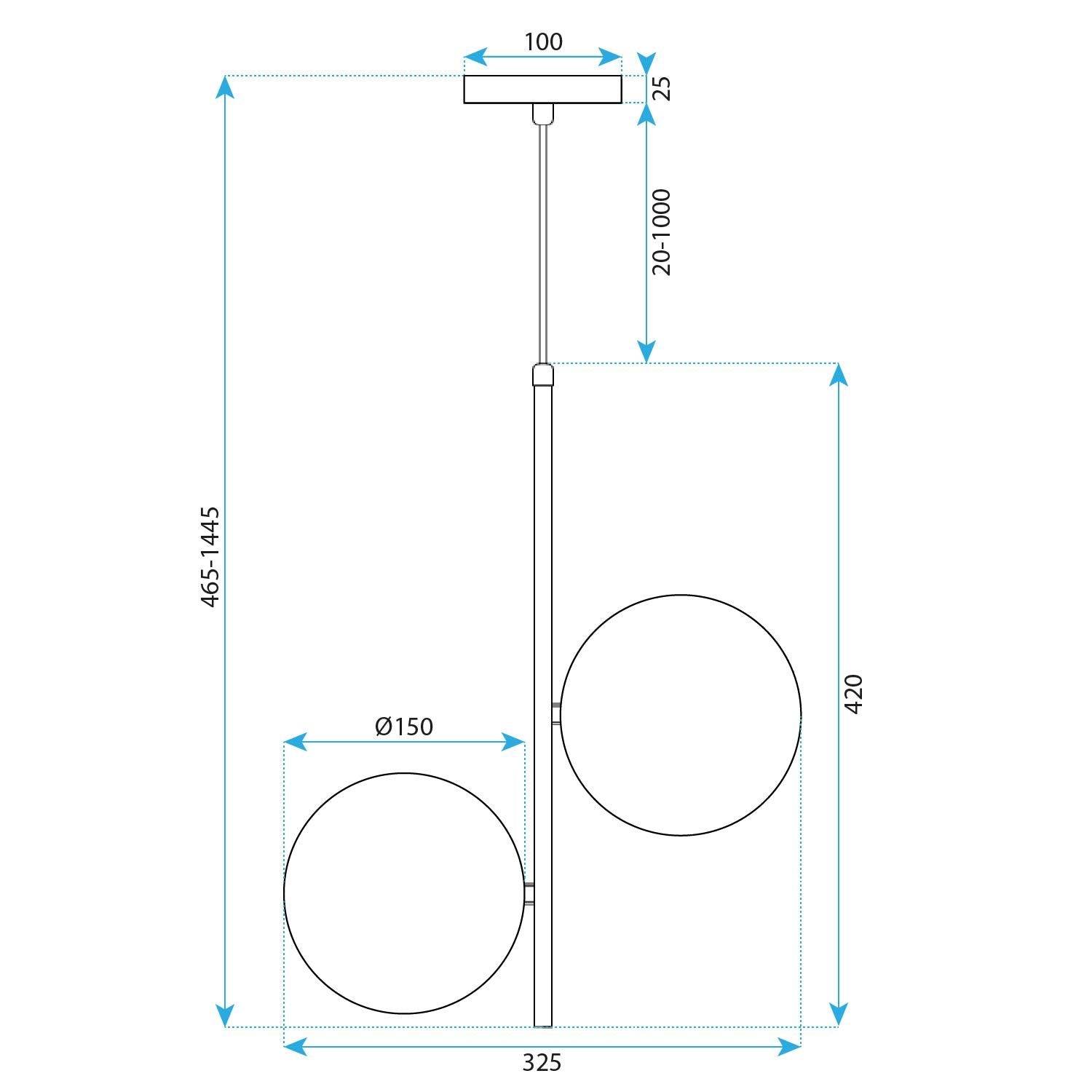 Lampada Gold G118-2cp